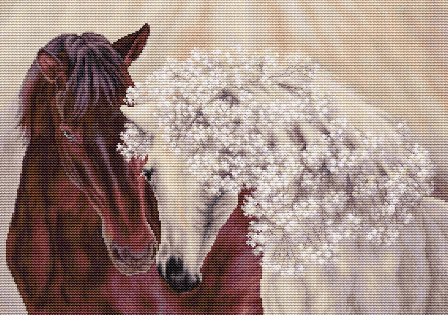 Cross stitch kit Luca-S - BU5010 The perfect couple