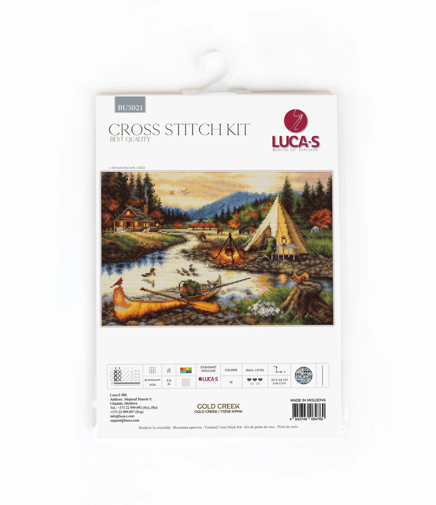 Cross stitch kit - BU5021 Gold Creek
