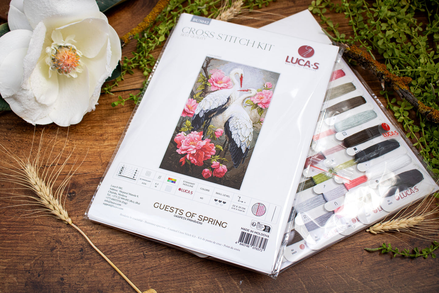 Set de brodat în cruciuliță Luca-S - Oaspeții Primăverii, BU5042