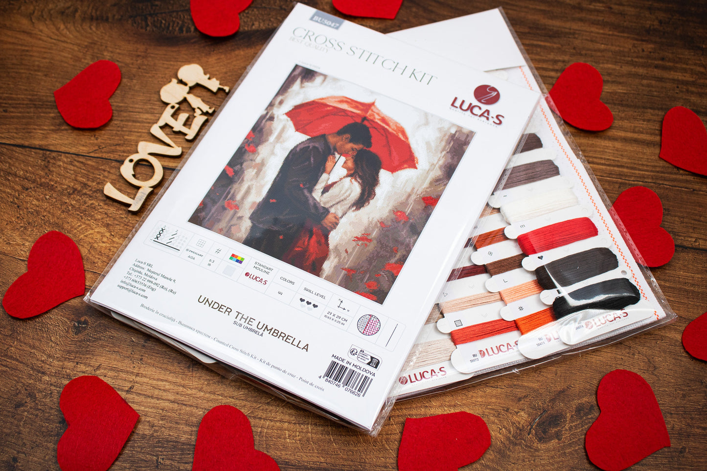 Cross stitch kit Luca-S - Under the Umbrella, BU5047