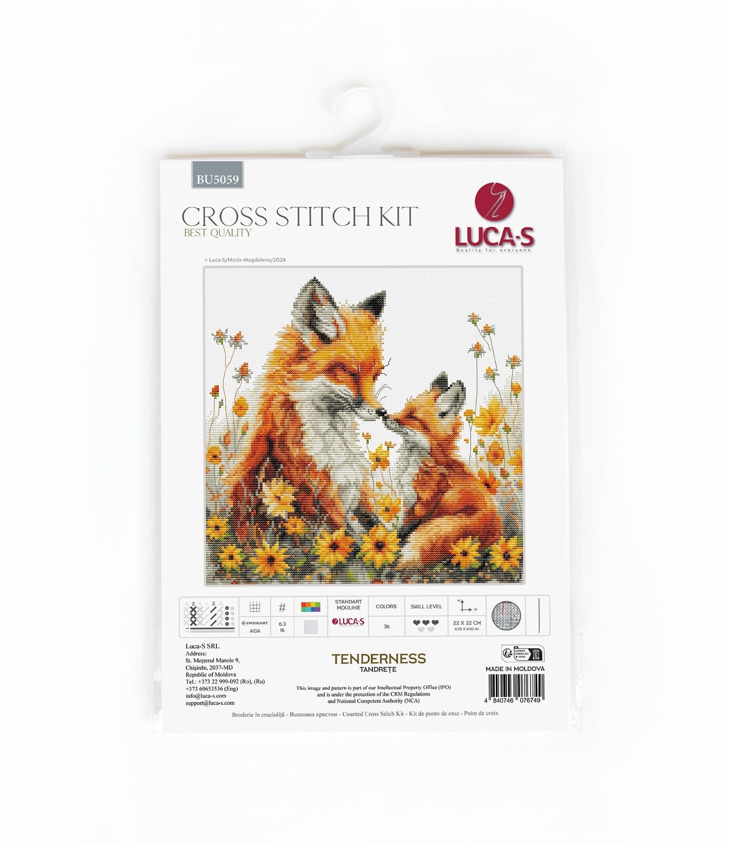Cross stitch kit Luca-S - Tenderness, BU5059
