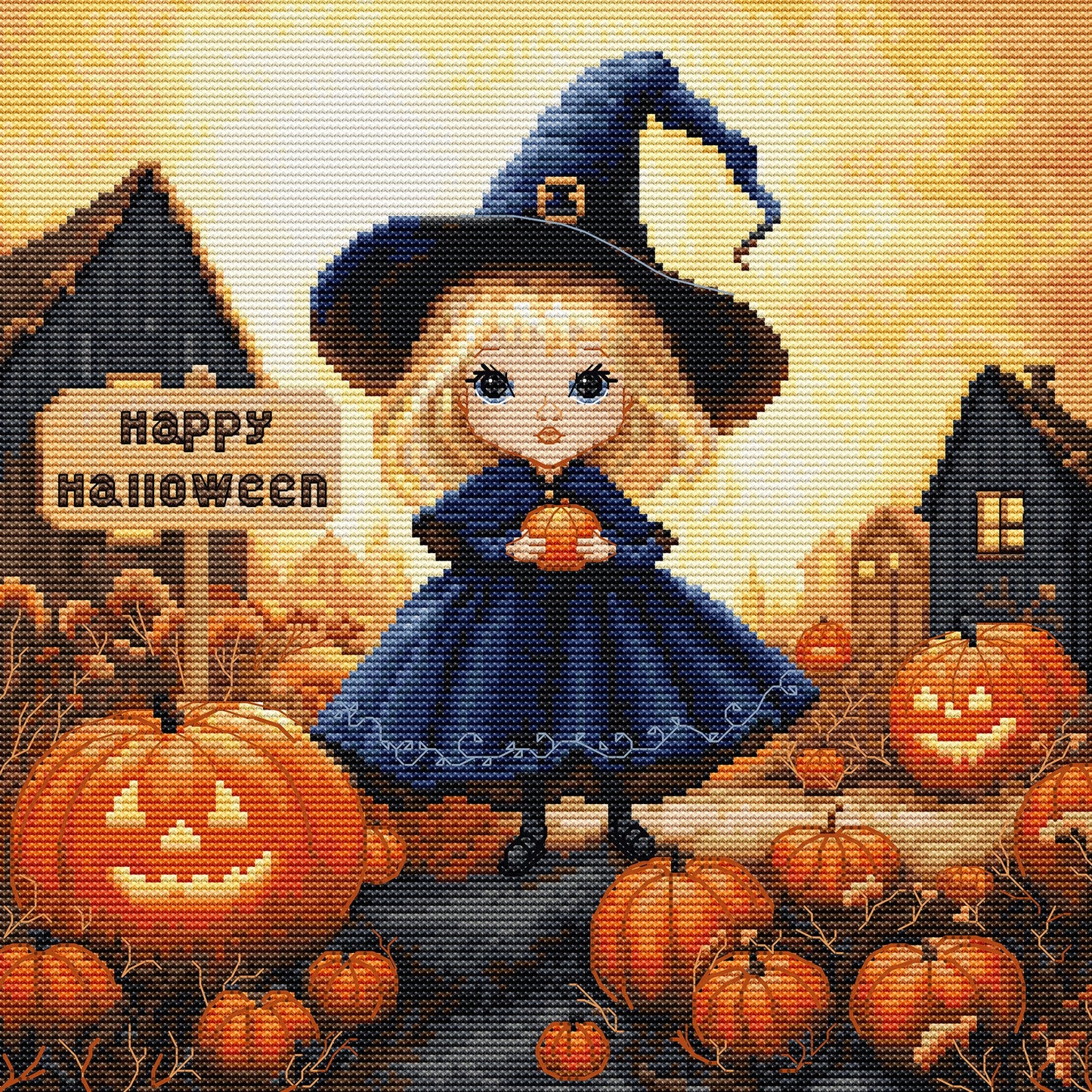 Cross stitch kit Luca-S - Happy Halloween, BU5069