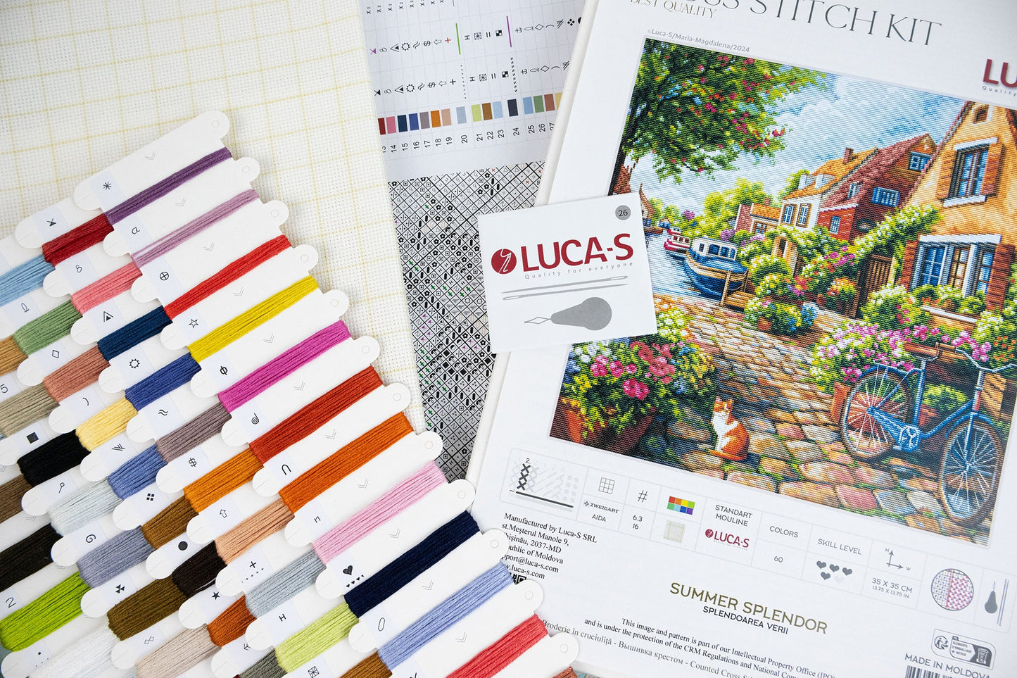 Set de brodat în cruciuliță Luca-S - Splendoarea Verii, BU5078
