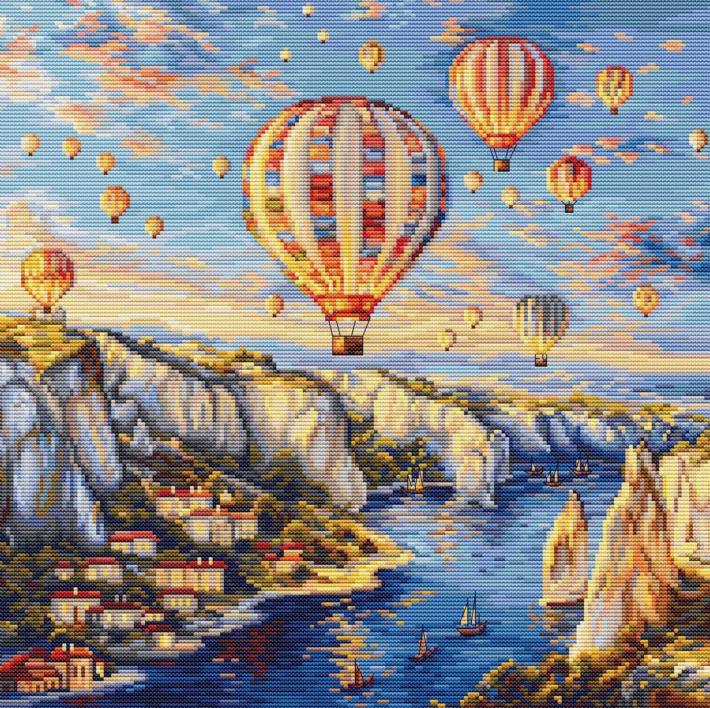 Set de brodat în cruciuliță Luca-S - Cappadocia, BU5082