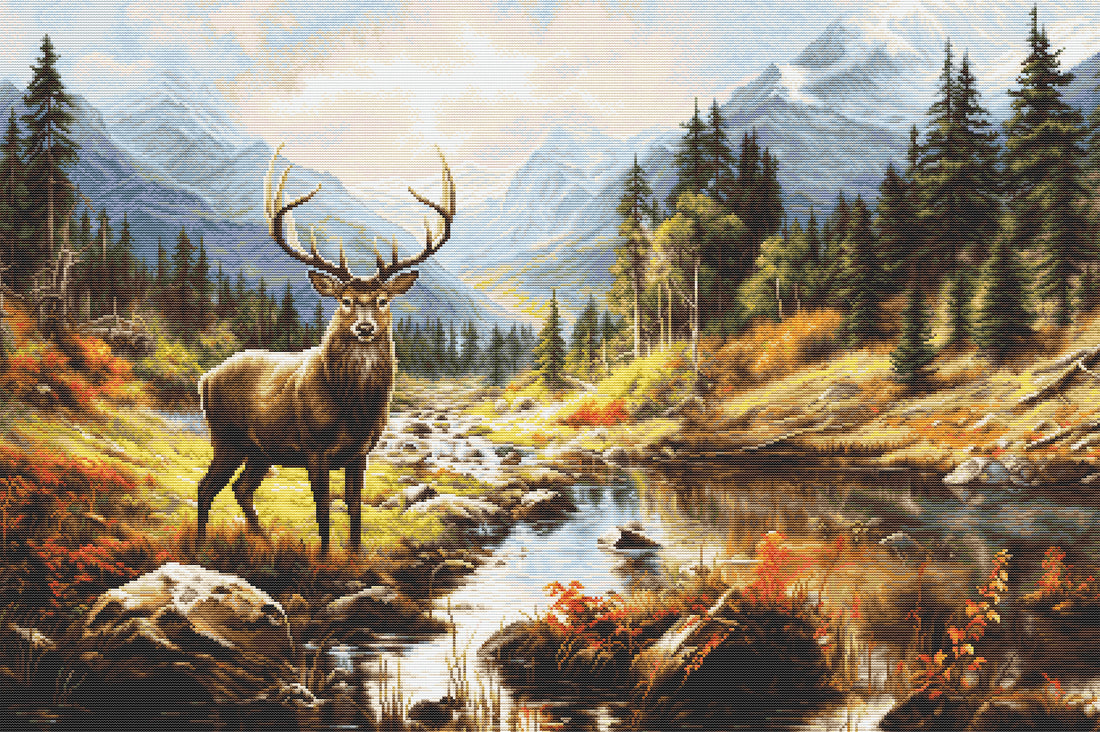 Cross stitch kit Luca-S GOLD - The Greatness of Nature, B621