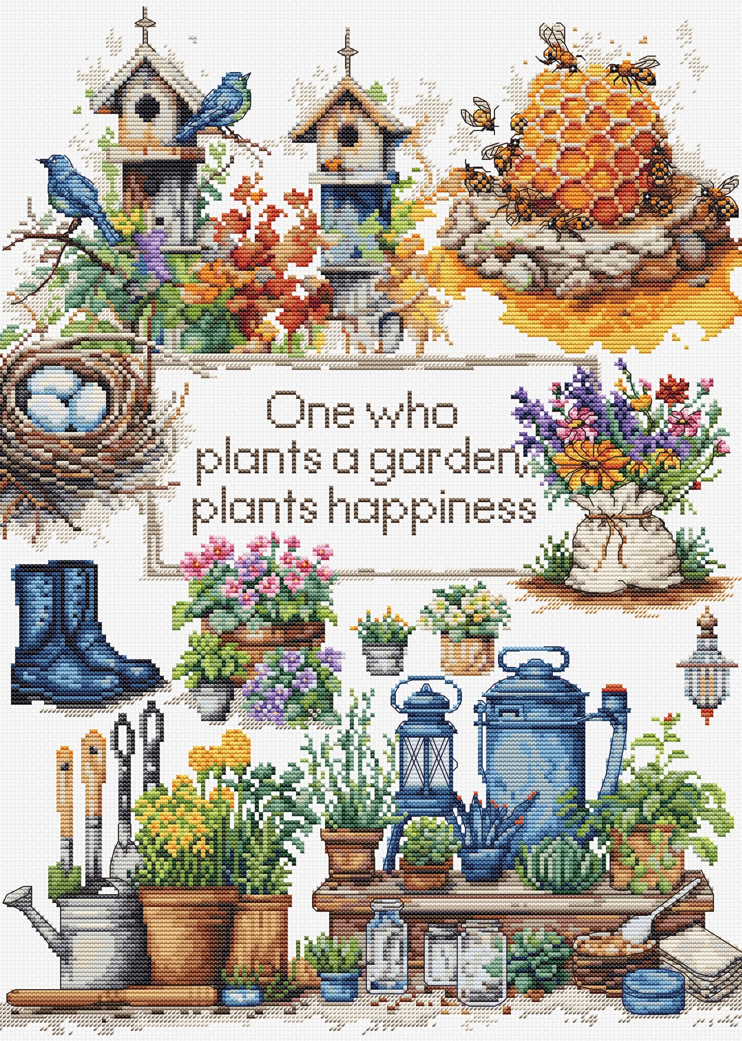 Cross stitch kit Luca-S - Garden plants, B2424