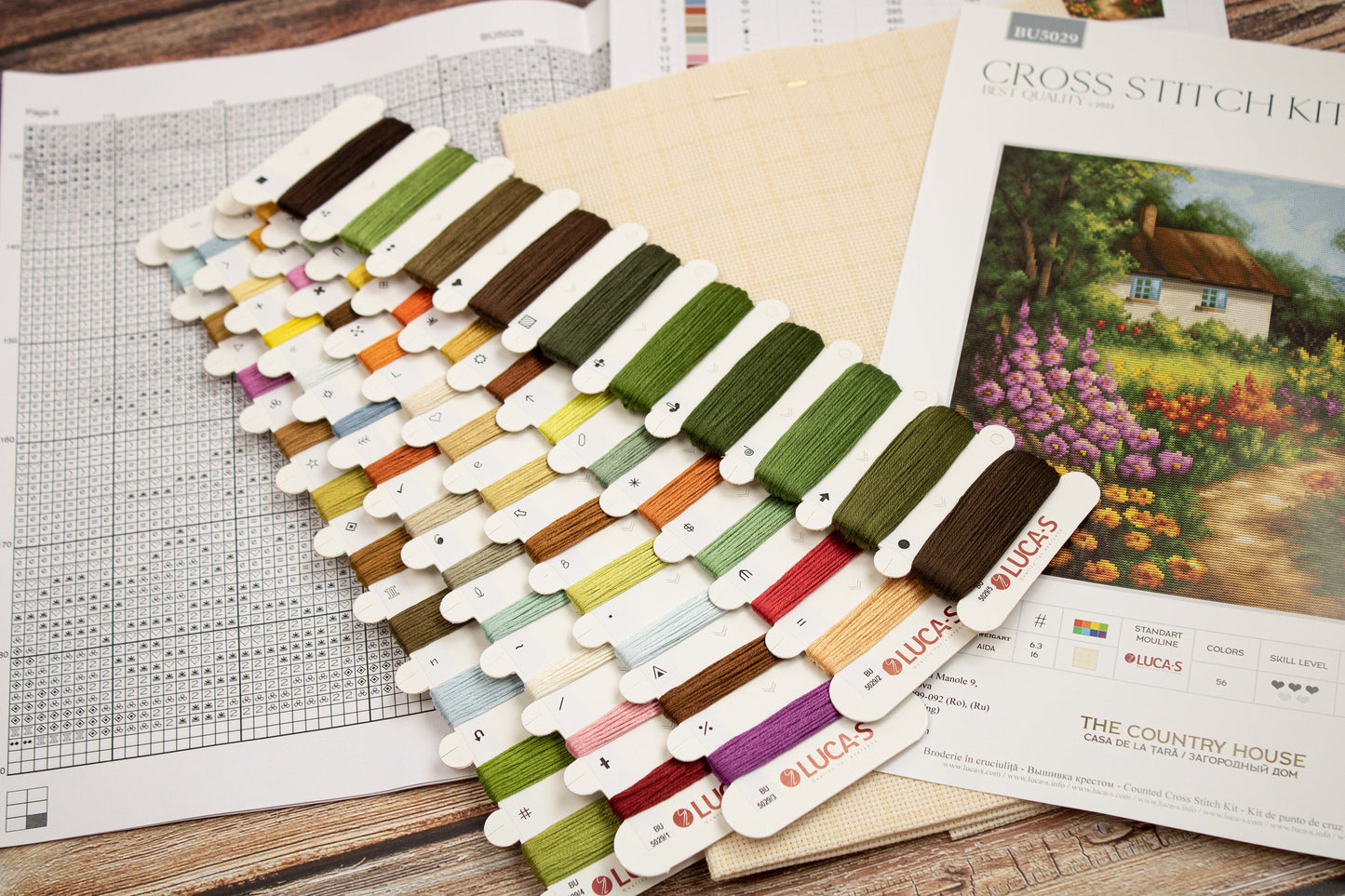 Cross stitch kit Luca-S - BU5029, Country house