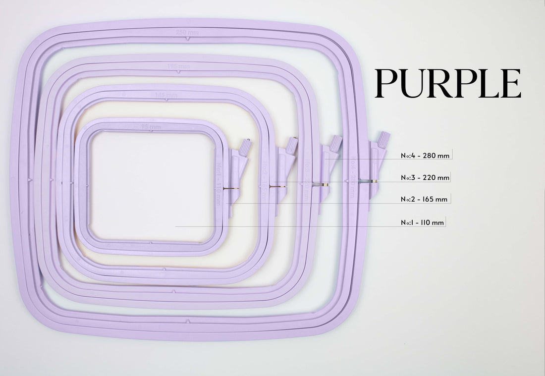 Cerc de plastic patrat Nurge  Pastel Violet, 300-3 Liliac