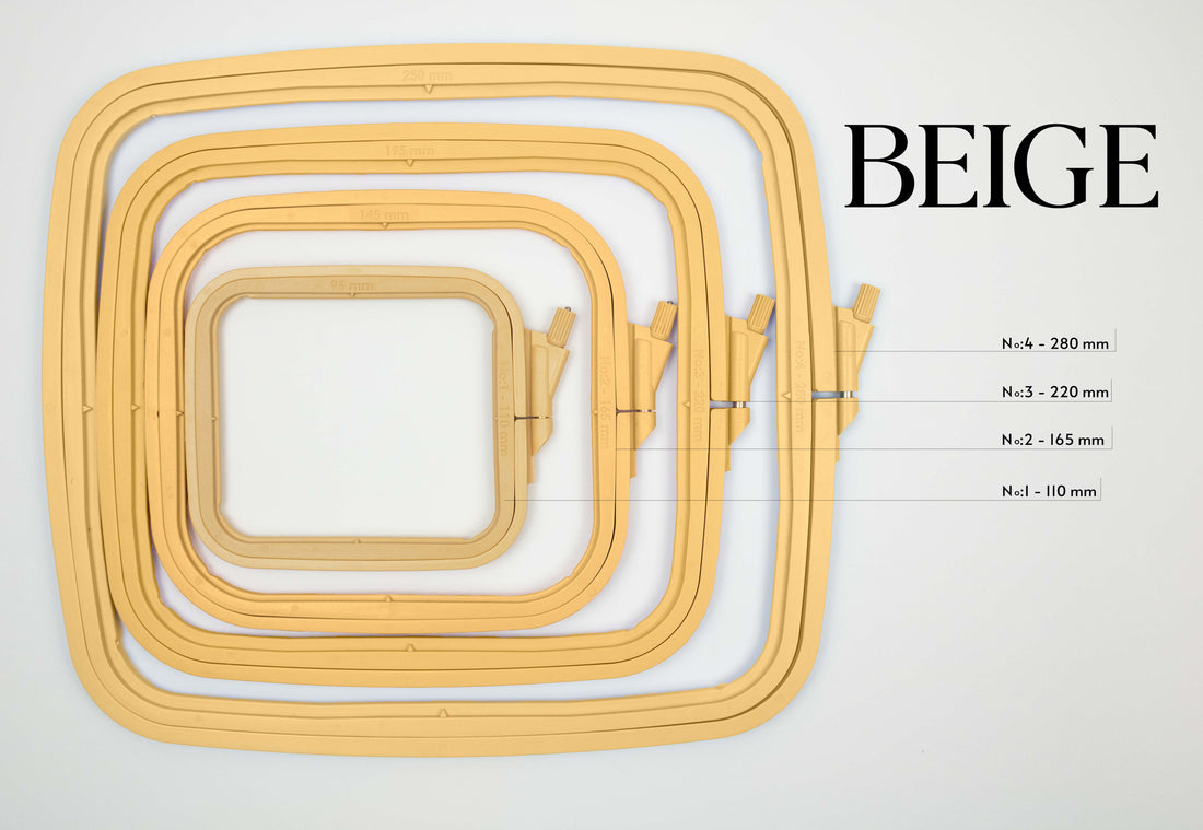 Cerc de plastic patrat Nurge Bej 195*220 mm, 300-3 Bej