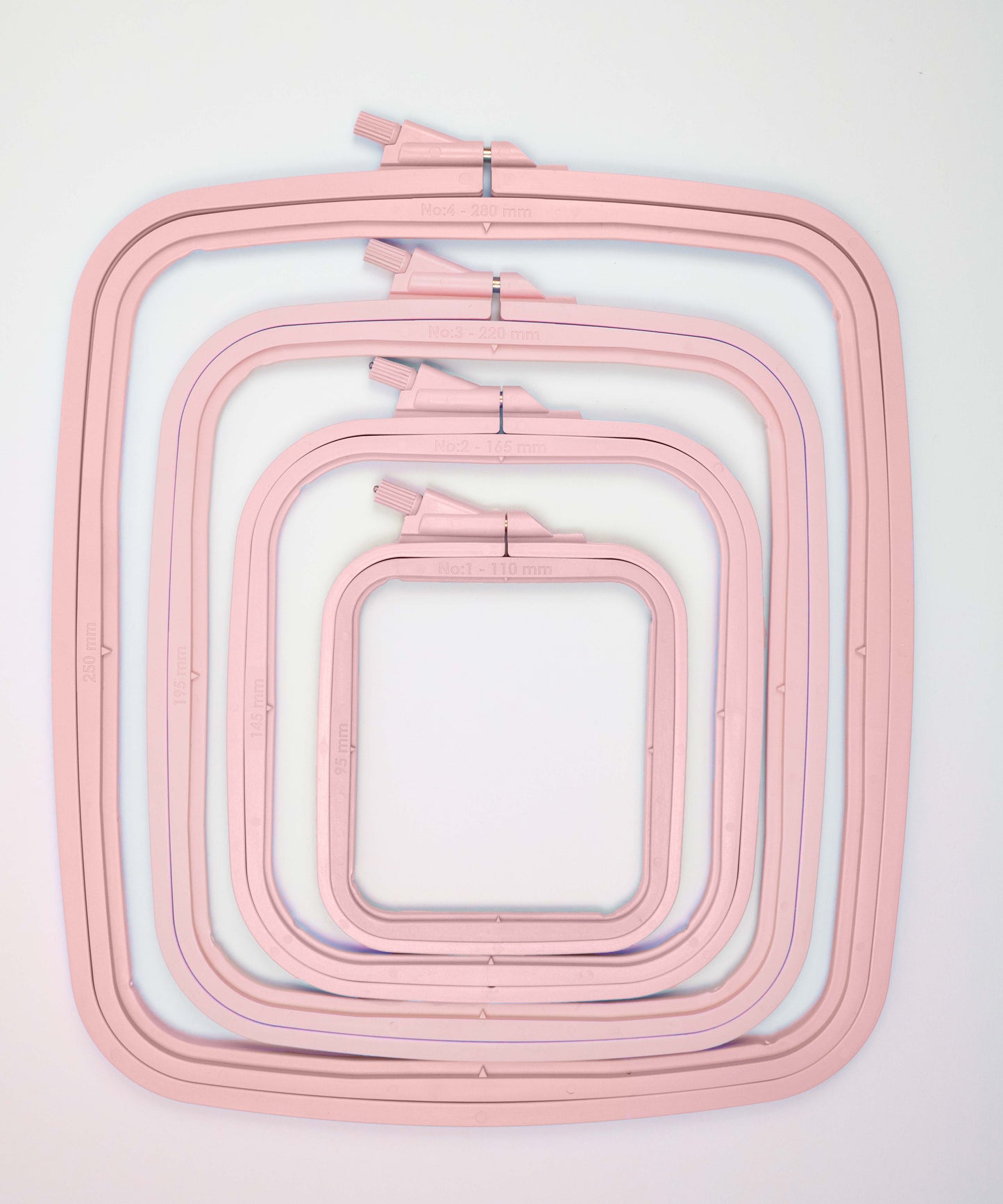 Cerc de plastic patrat Nurge 250*280 mm, 300-4 Pink