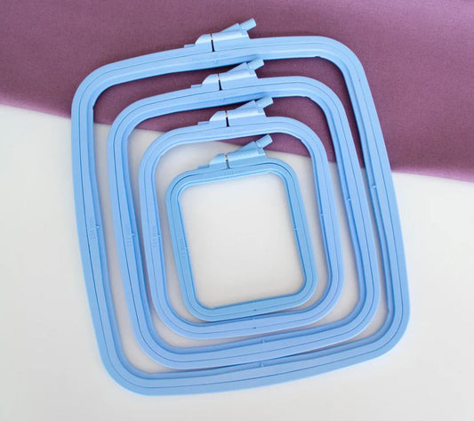Cerc pentru Broderie Pătrat de Culoarea Mov din Plastic, 300-4