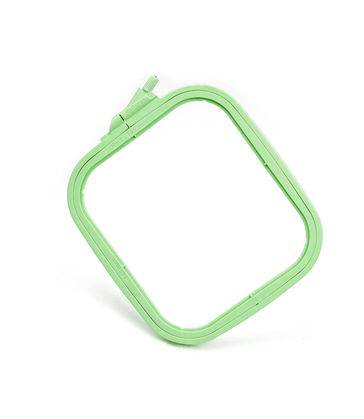 Cerc pentru Broderie Pătrat de Culoarea Verde din Plastic, 300-4
