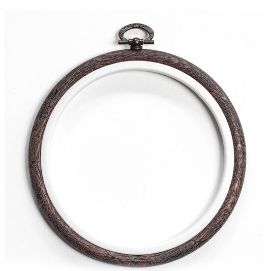 Round Embroidery Hoop Brown, Flexible, 230-2