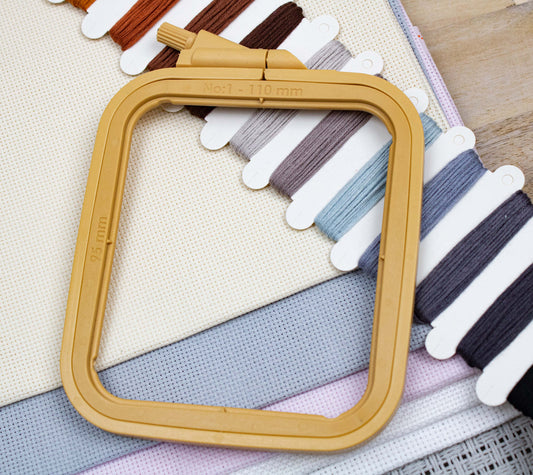 Cerc de plastic patrat Nurge Bej, 300-1 Bej