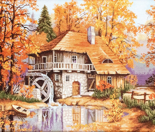 Luca-S Gobelin Embroidery Set - Autumn Landscape, G481