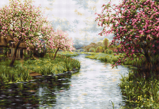 Cross stitch kit Luca-S - B545 Spring landscape
