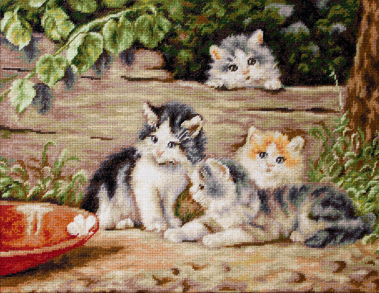 Luca-S Cross Stitch Kit - Cats, G556