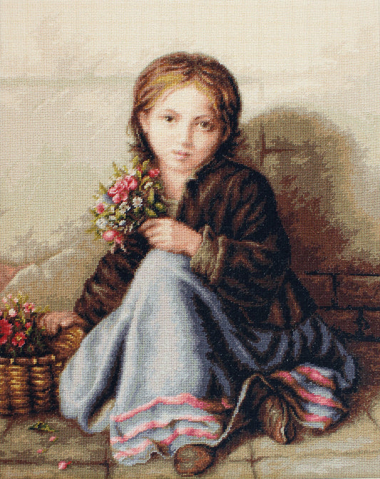 Cross stitch kit Luca-S - B513 The Flower Seller