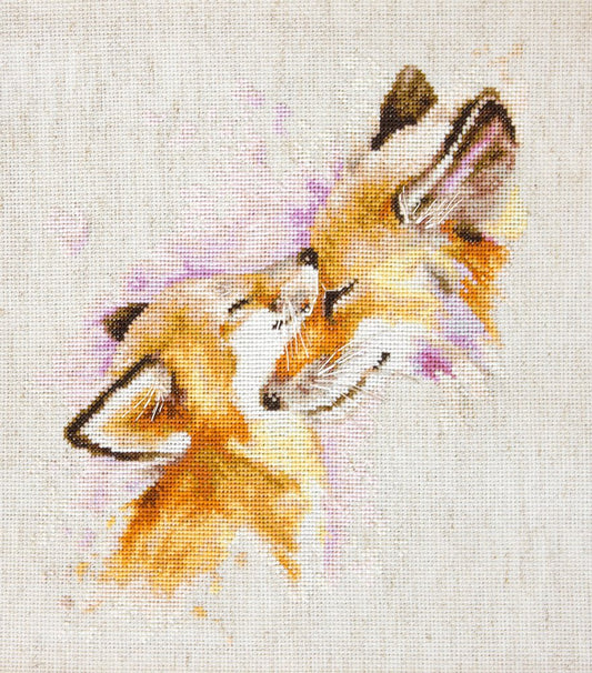 Cross stitch kit Luca-S - B2312 Foxes