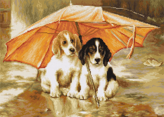 Luca-S Gobelin Embroidery Set - Under the Umbrella, G550