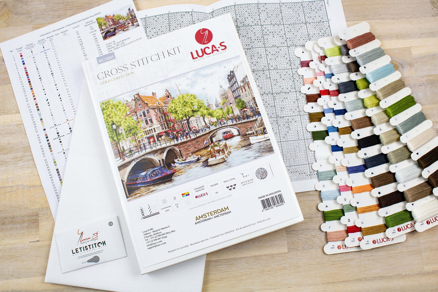 Cross stitch kit Luca-S - BU5005 Amsterdam