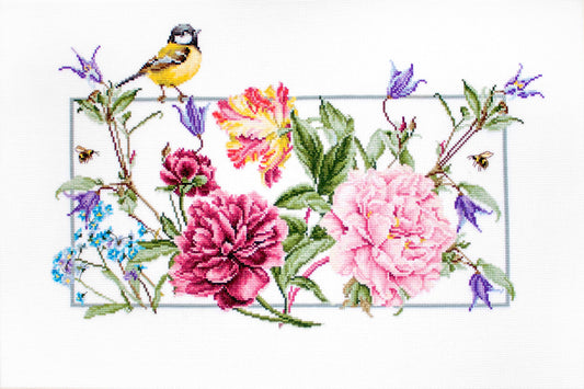 Cross stitch kit Luca-S - BA2359 Spring flowers