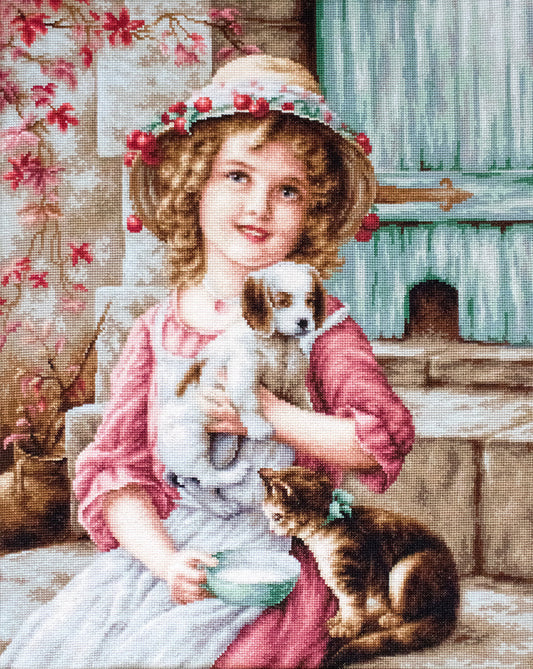 Luca-S Cross Stitch Kit - Best Friends, G518