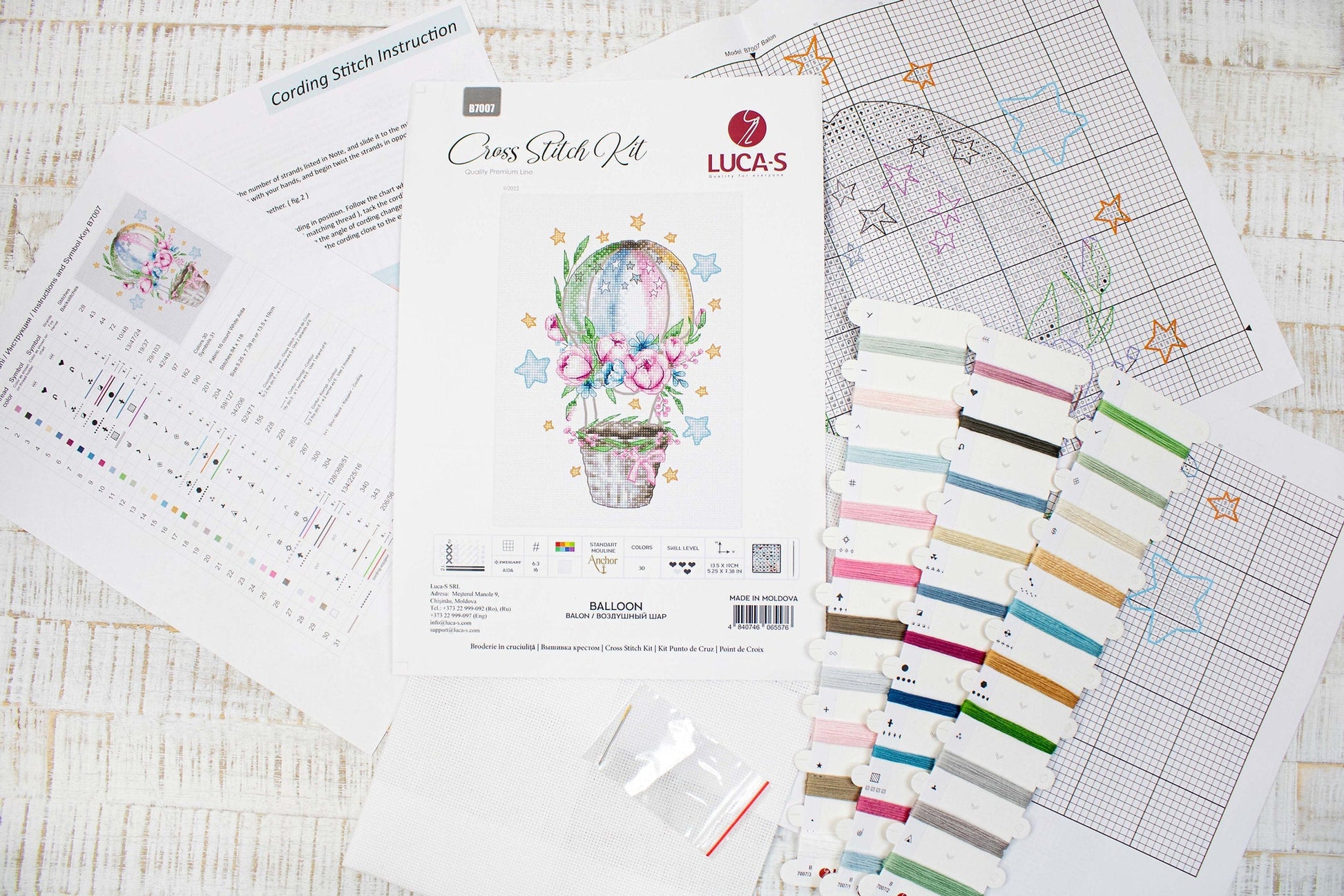 Cross Stitch Kit Luca-S - Balloon - HobbyJobby