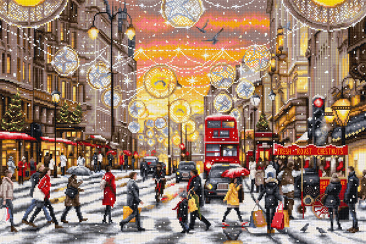Cross stitch kit Luca-S GOLD - Christmas Shopping BU5007