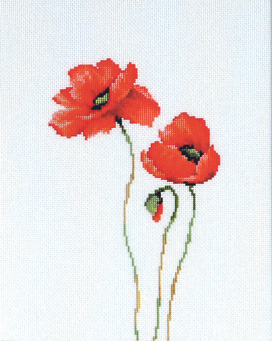 Cross stitch kit Luca-S - B2225 Poppies