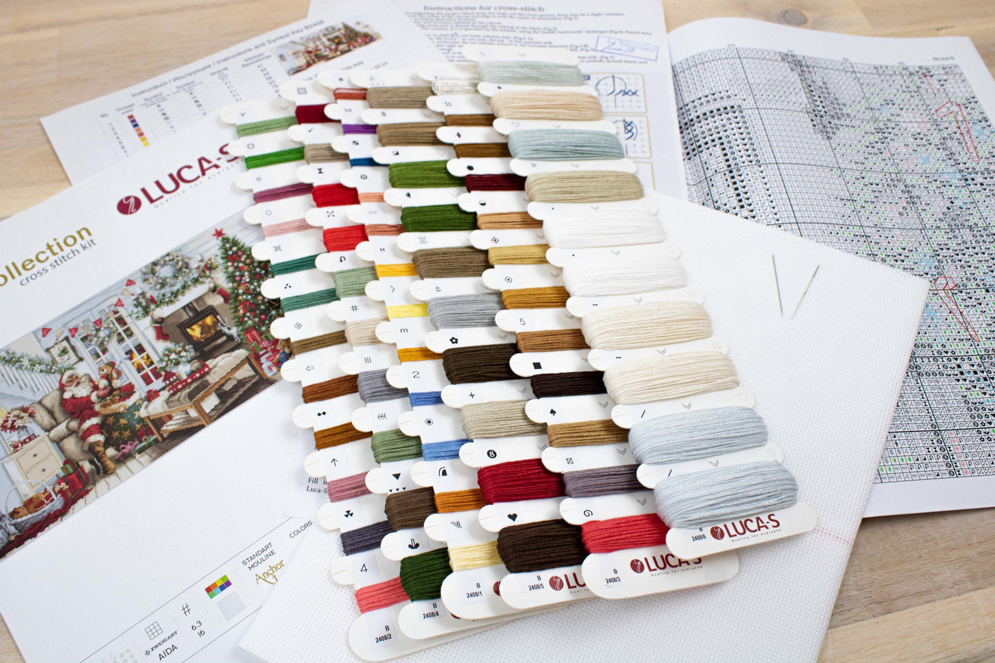 Cross stitch kit Luca-S GOLD - B2408 Santa's Room