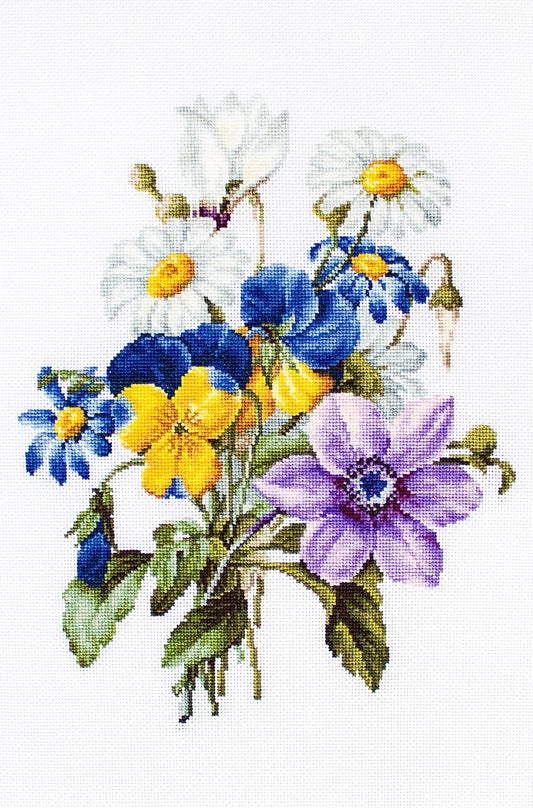 Cross stitch kit Luca-S - B2348 Bouquet of flowers