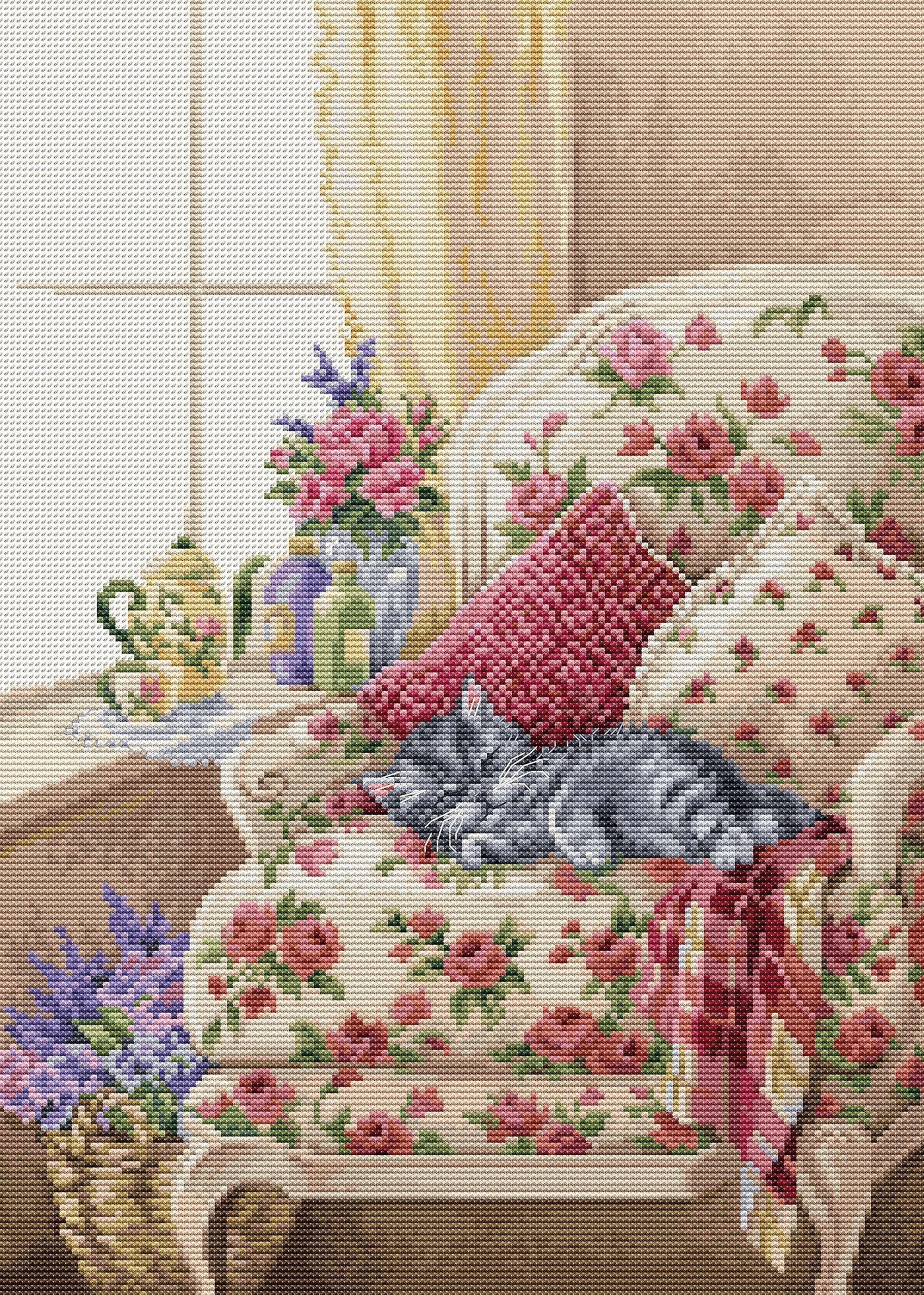 Cross stitch kit Luca-S - BU5017 Sweet dreams