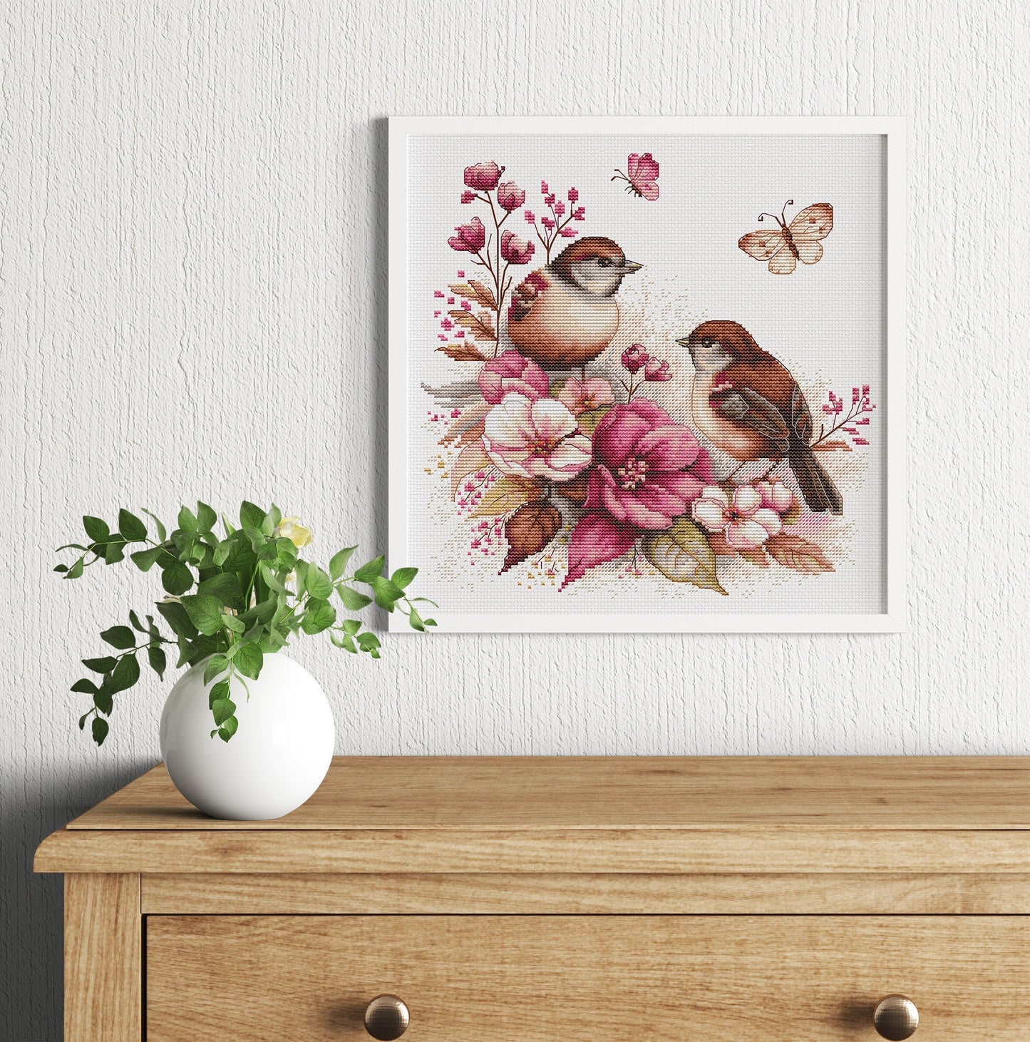 Cross stitch kit - B2420 Birds-Spring