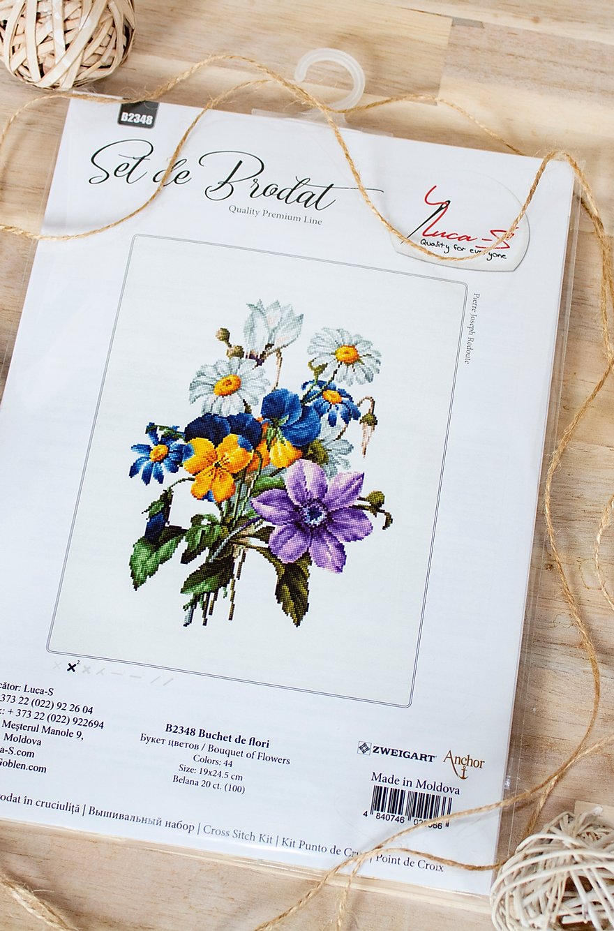 Cross stitch kit Luca-S - B2348 Bouquet of flowers