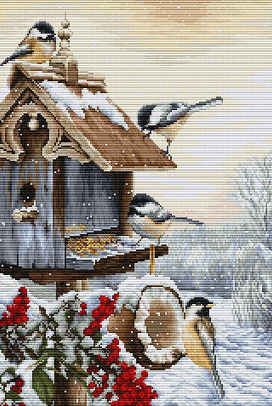 Cross stitch kit Luca-S - BU4021 Birdhouse