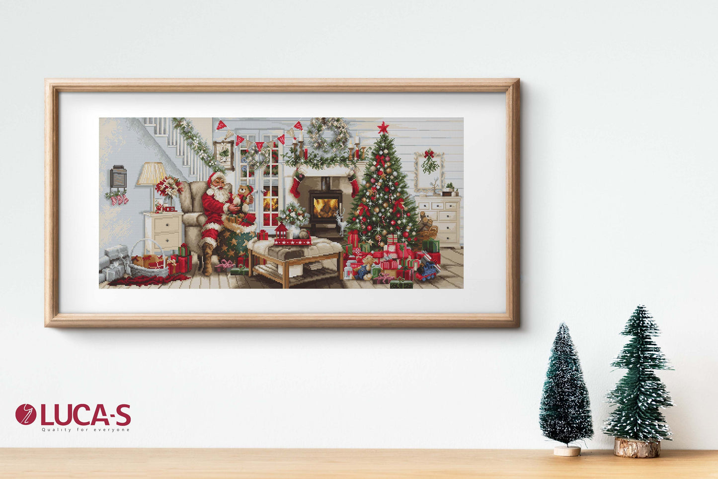 Cross stitch kit Luca-S GOLD - B2408 Santa's Room