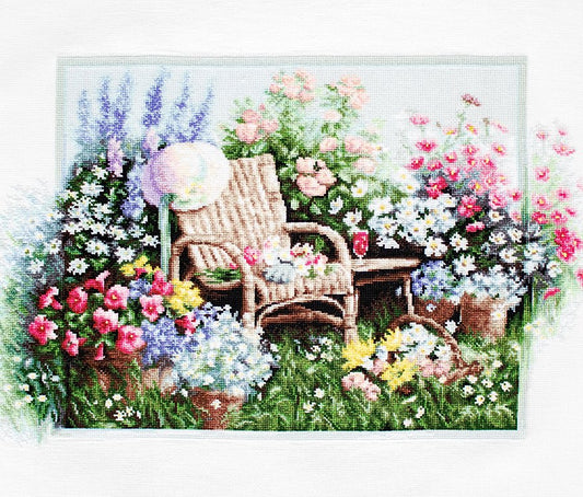 Cross stitch kit Luca-S - B2344 Flower garden
