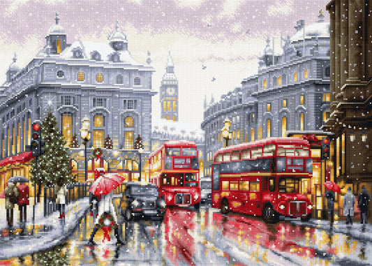 Cross stitch kit Luca-S GOLD - London BU5006