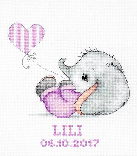 Cross stitch kit Luca-S - B1133 Baby Girl