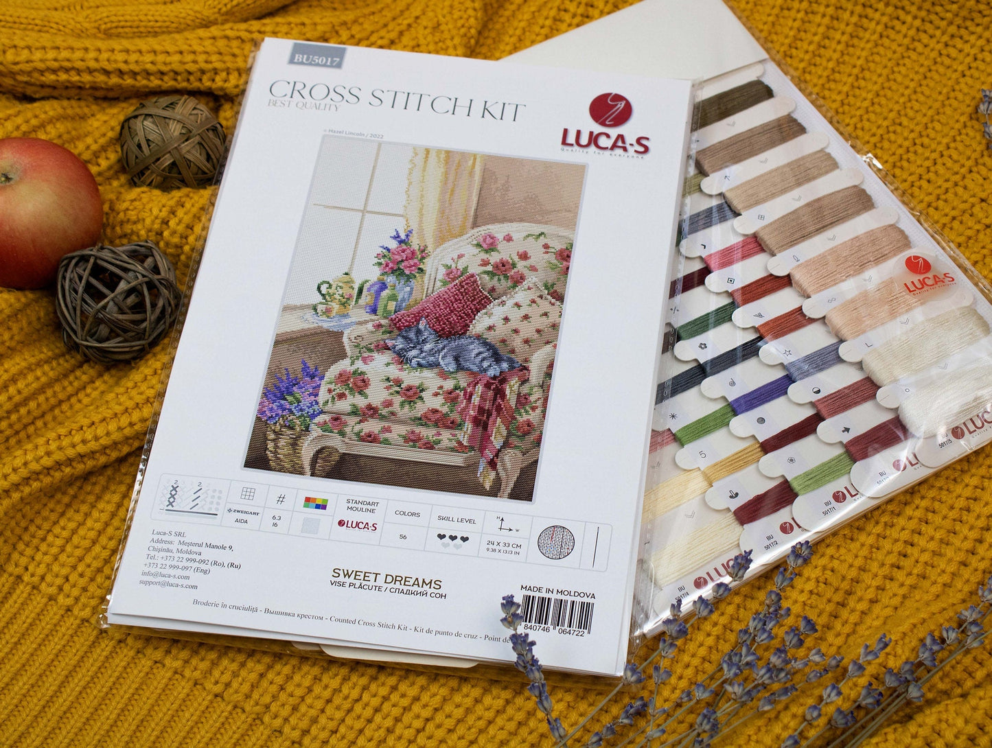 Cross stitch kit Luca-S - BU5017 Sweet dreams