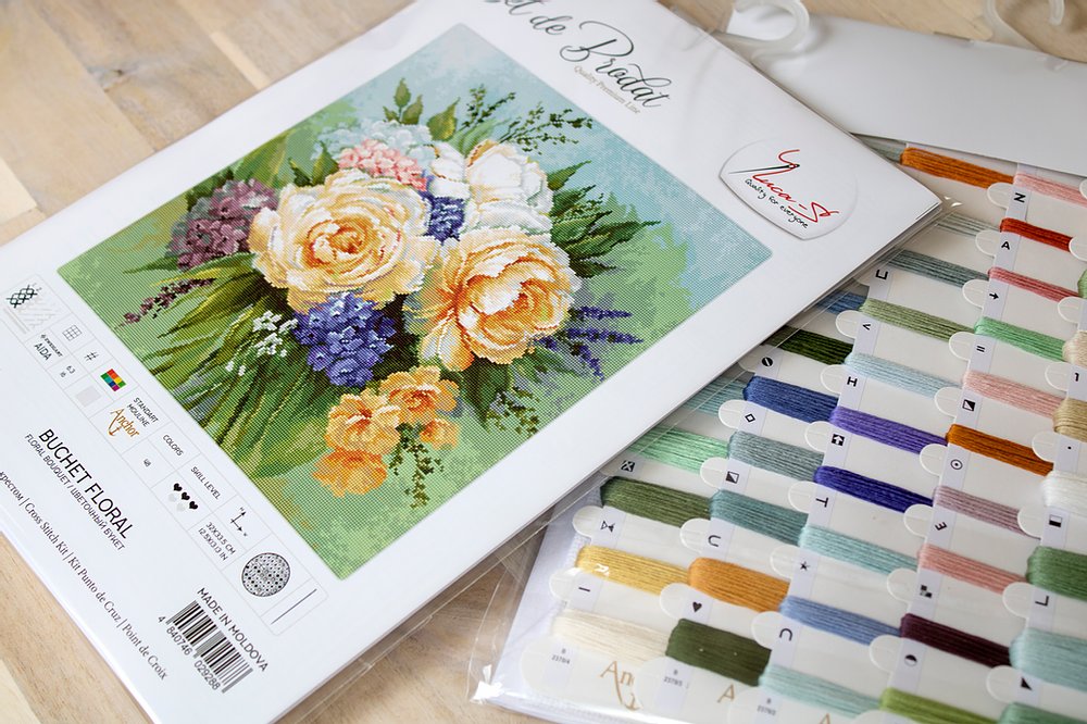 Cross stitch kit Luca-S - B2370 Floral bouquet