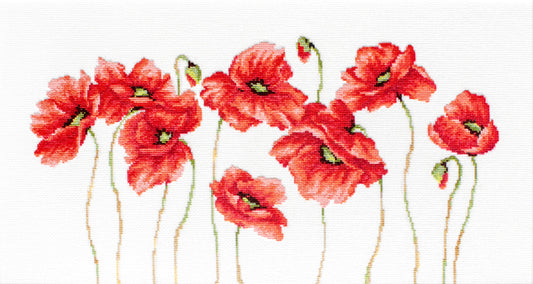 Cross stitch kit Luca-S - B2223 Poppies