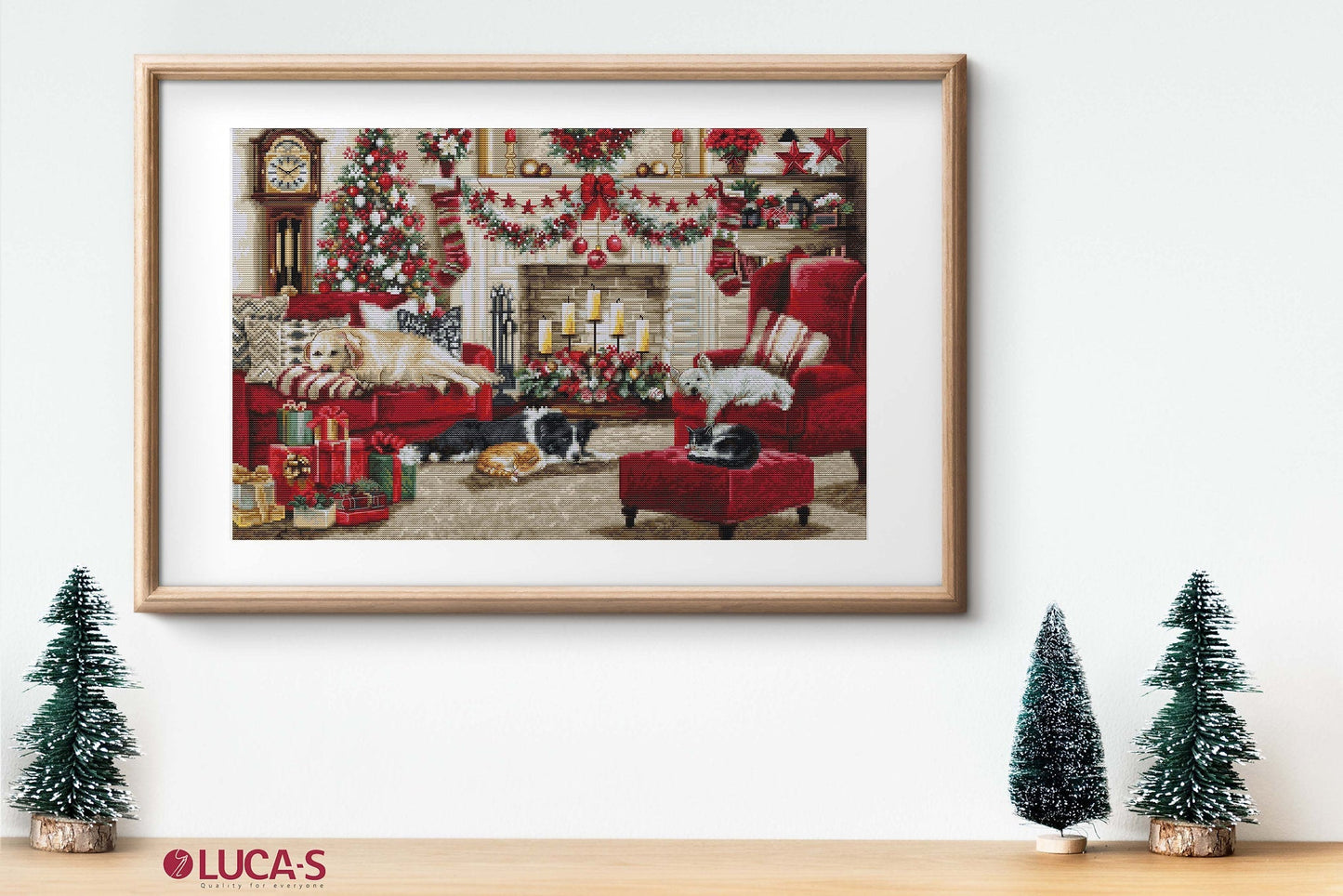 Cross stitch kit Luca-S GOLD - BU5013 Pets