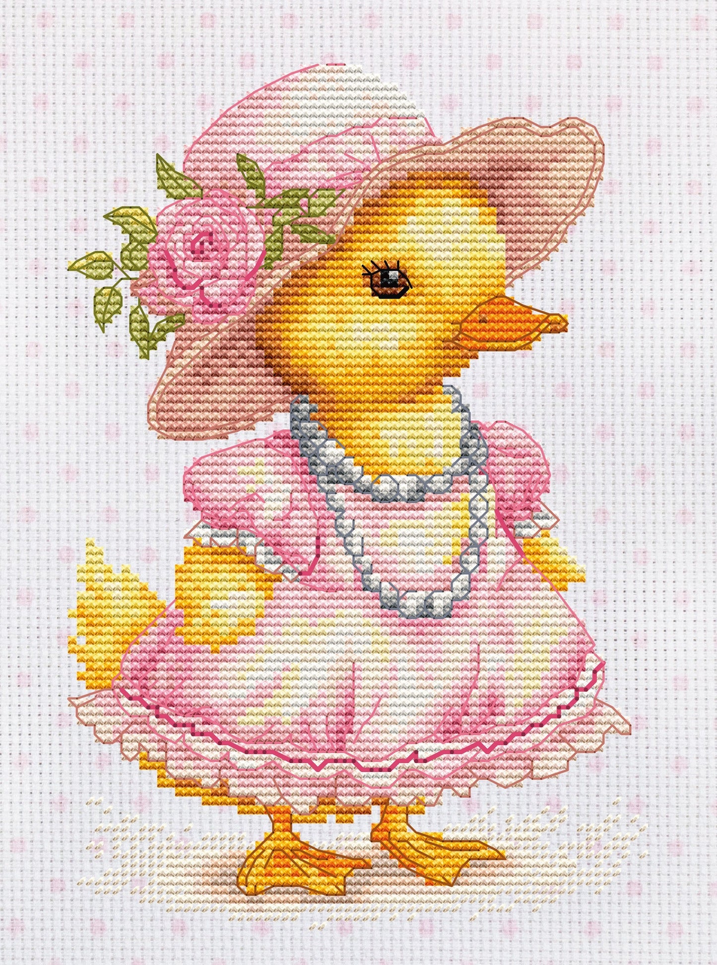 Cross stitch kit Luca-S - The Coquettish Duck, B1415