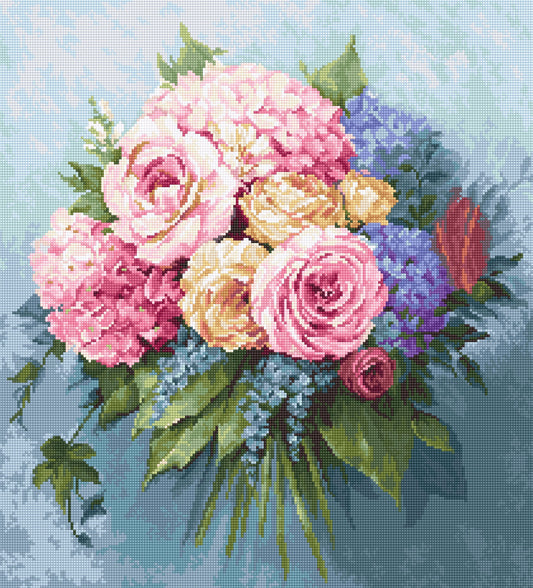 Cross stitch kit Luca-S - B2371 Bouquet