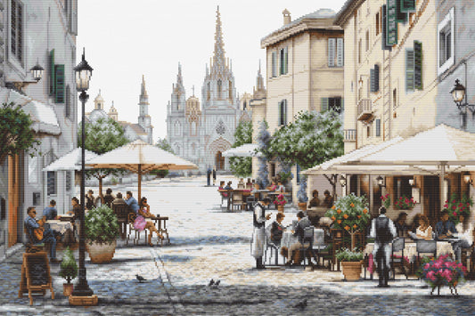 Cross stitch kit Luca-S- B2411 Barcelona Cathedral