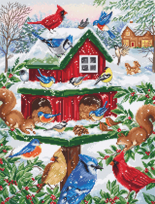 Cross stitch kit - B2417 Bird feeders