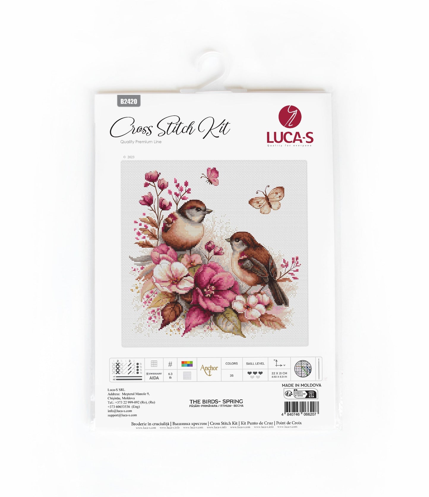 Cross stitch kit - B2420 Birds-Spring
