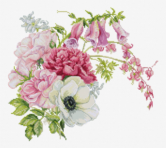 Luca-S cross stitch kit - Spring Bouquet, B7018